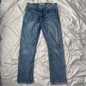 BKE Tyler Jeans Men’s 33R Blue Straight Leg Regular Fit Stretch Western Denim